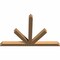 Ekena Millwork Saratoga Timber Gable Bracket, Western Red Cedar, 60"W x 40"H x 3 1/2"D x 3 1/2"F, 16/12 Pitch GBW060X40X0404SAR00SWR - alternate 2